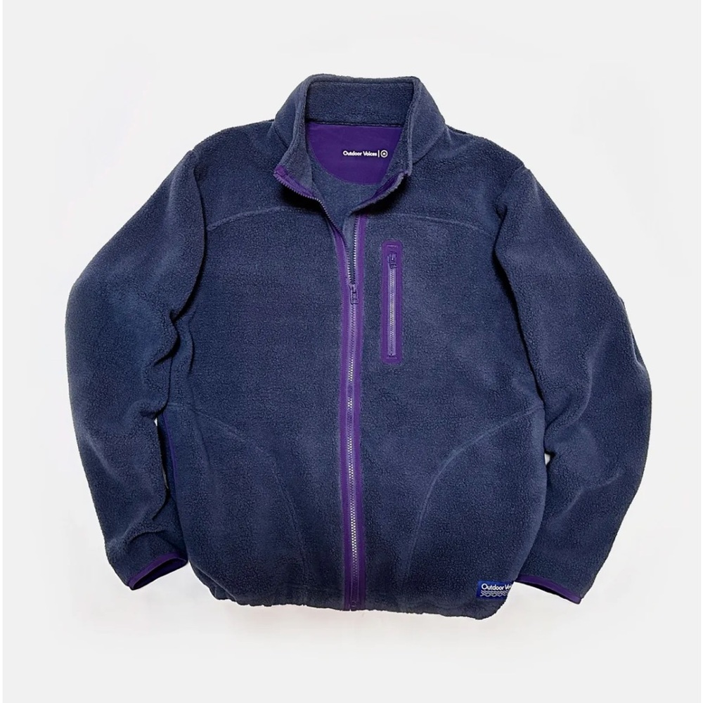 Outdoor voices PrimoFleece Full Zip in Dark Sky (Navy) Size Large